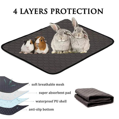 Rabbit Guinea Pig Cage Liner Small Pet Items Waterproof Anti Slip Bedding Mat