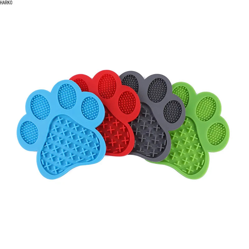 New Silicone licking pad Pet Dog Lick Pad Bath Peanut Butter Slow Eating