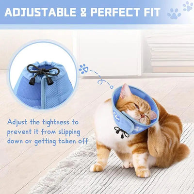 Cat Cone Elizabethan Collar Protective Cat Recovery Collar Adjustable Pet