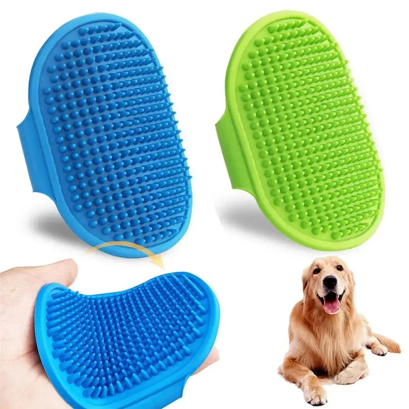 Pet Cleaning Brush Dog Cats Bath Soft Rubber