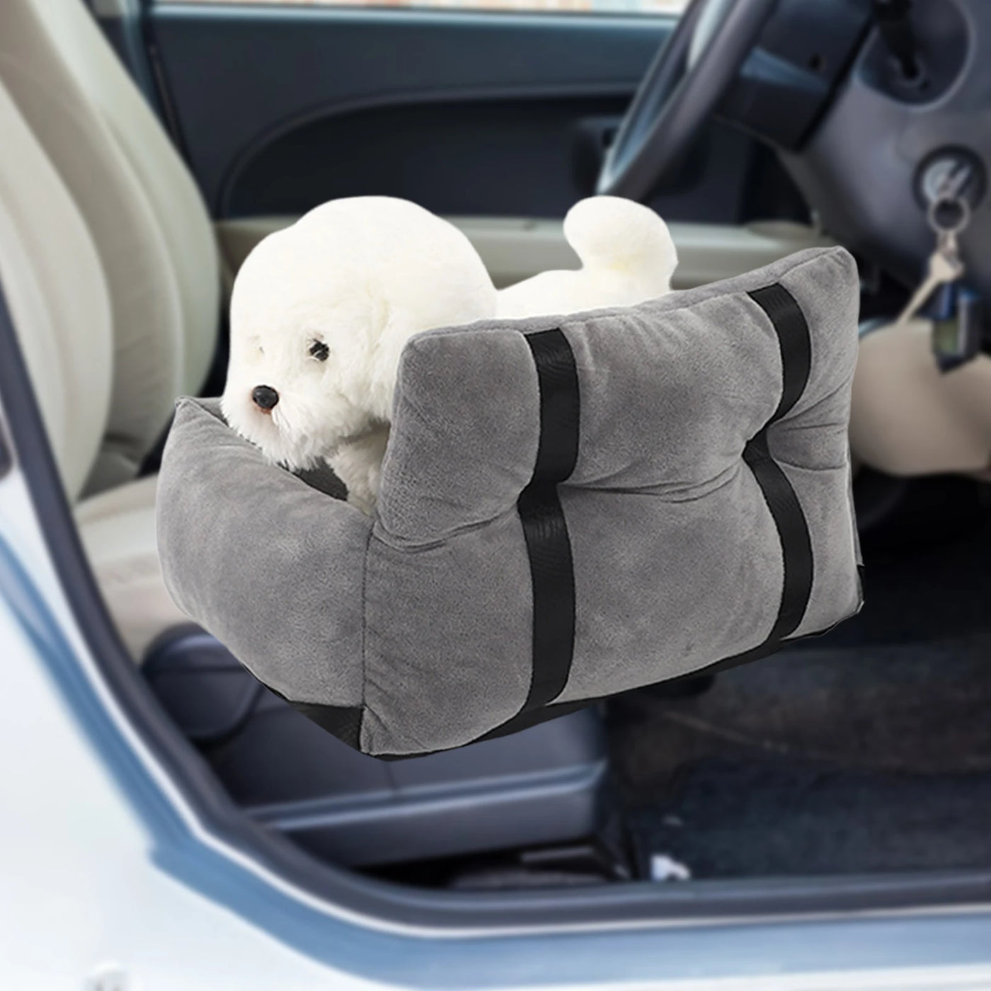 Pet Car Booster Seat Traveling Dog Cat Carrier Accessory Removable