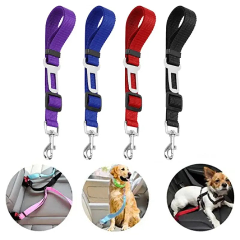 Dog Cat Car Safety Belt Adjustable Leash Vehicle Seat Belt Pet