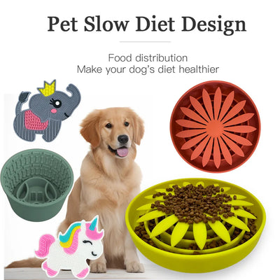 Pet supplies Silicone slow food bucket cat distraction