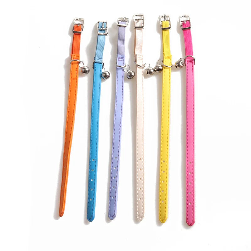 Macaron Color Cute Pet Cat Collar, Elastic Webbing Cat Collar