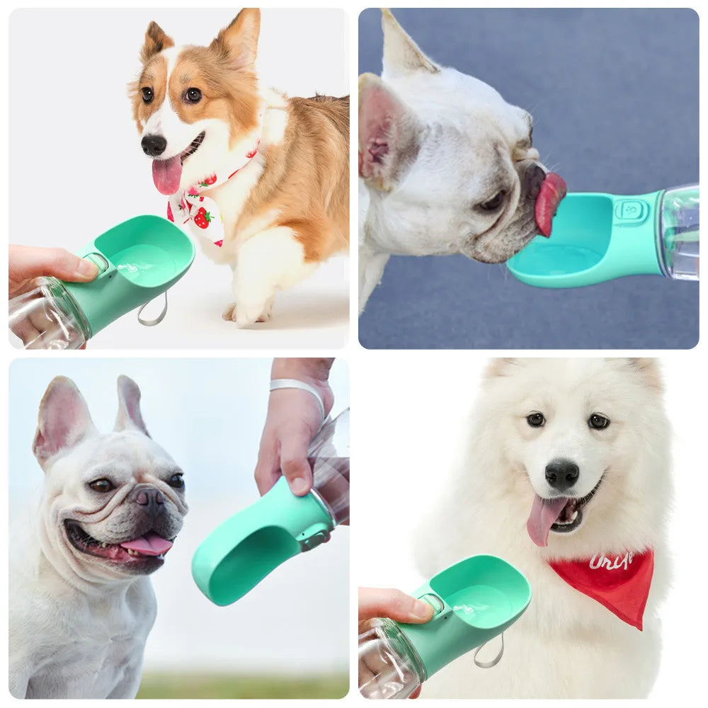 Portable Dog Water Bottle Food and Water Container For Dog Pets Feeder .