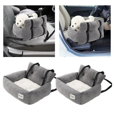 Pet Car Booster Seat Traveling Dog Cat Carrier Accessory Removable