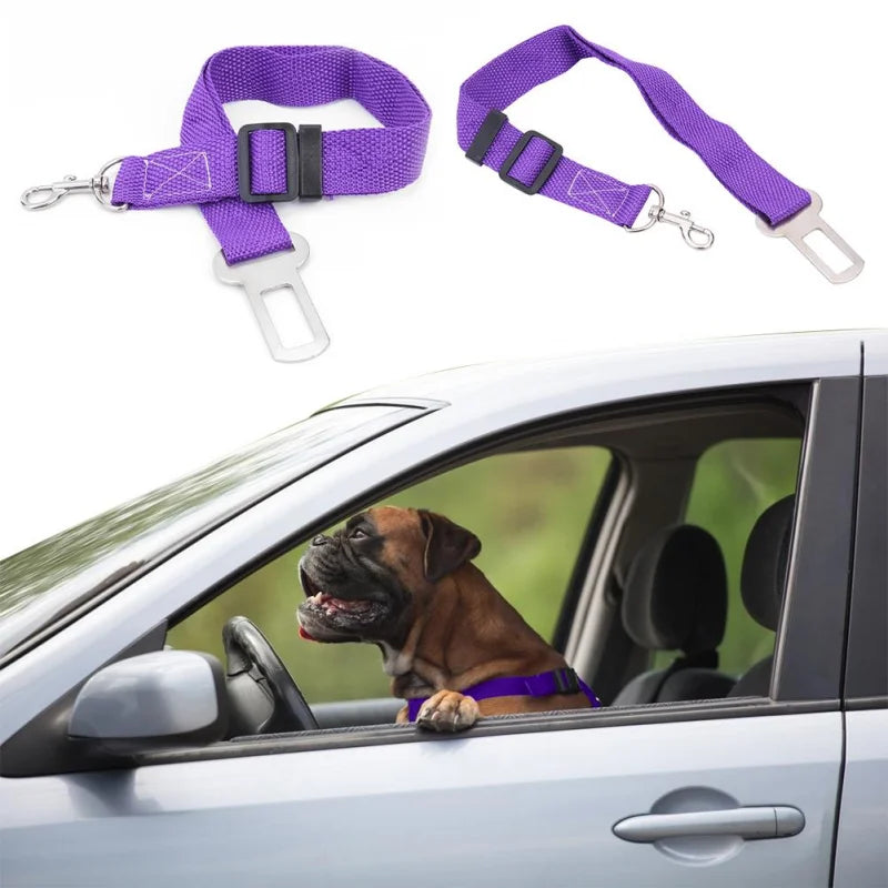 Dog Cat Car Safety Belt Adjustable Leash Vehicle Seat Belt Pet